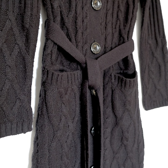 Jessica Long Black Cardigan w/ Buttons & Strap - Picture 4 of 8